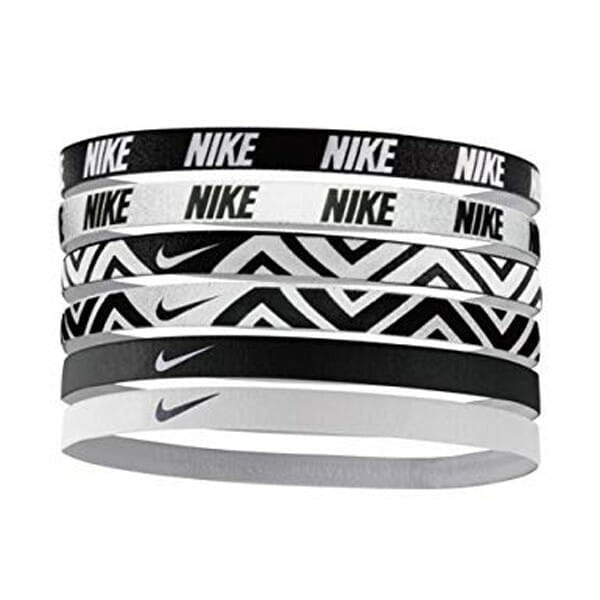 Fitness Mania - Nike Printed Unisex Sports Headband - Assorted 6 Pack - Black/White