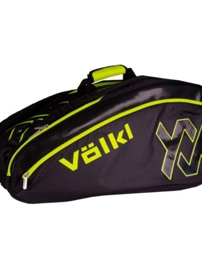 Fitness Mania - Volkl Tour Mega Tennis Racquet Bag - Black/Neon Yellow