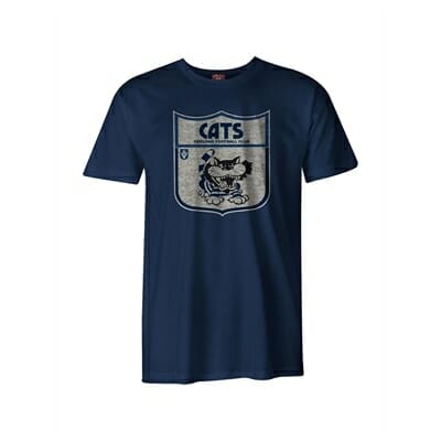 Fitness Mania - Geelong Cats Retro Tee Mens