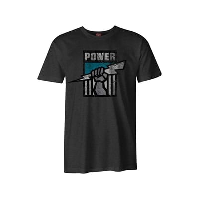 Fitness Mania - Port Adelaide Power Retro Tee Mens