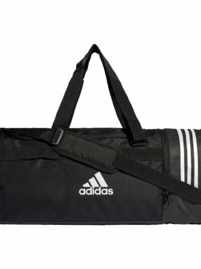 Fitness Mania - Adidas Convertible 3-Stripes Training Duffel Bag - Black