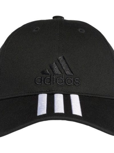 Fitness Mania - Adidas Six-Panel Classic 3-Stripes Training Cap - Black/Black/White
