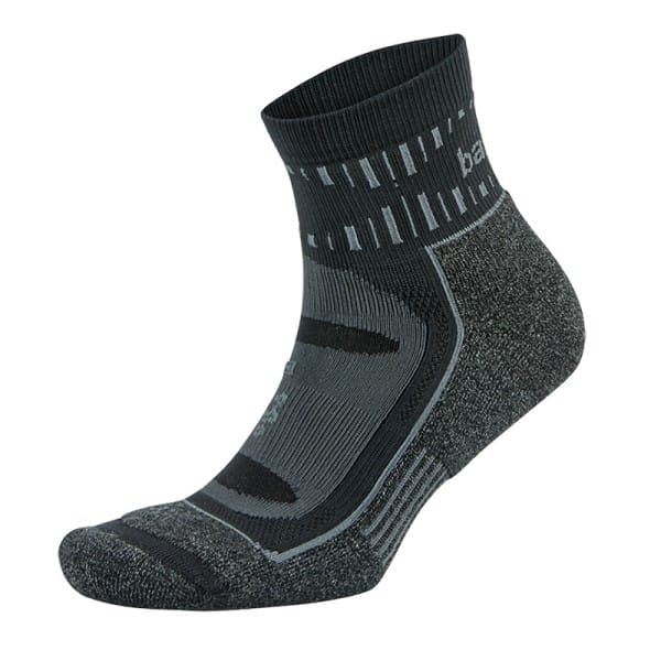 Fitness Mania - Balega Blister Resist Quarter Running Socks - Grey/Black