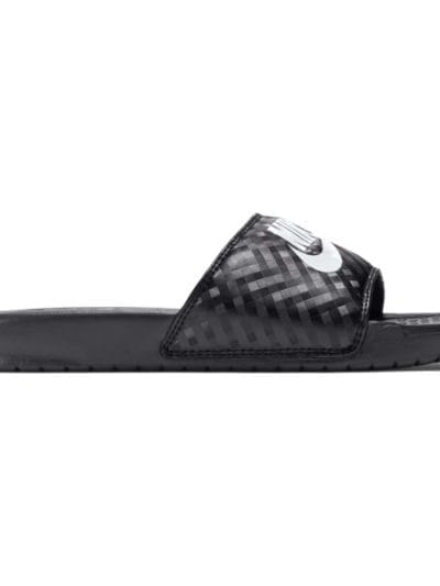 Fitness Mania - Nike Benassi Just Do It - Womens Casual Slides - Black/White