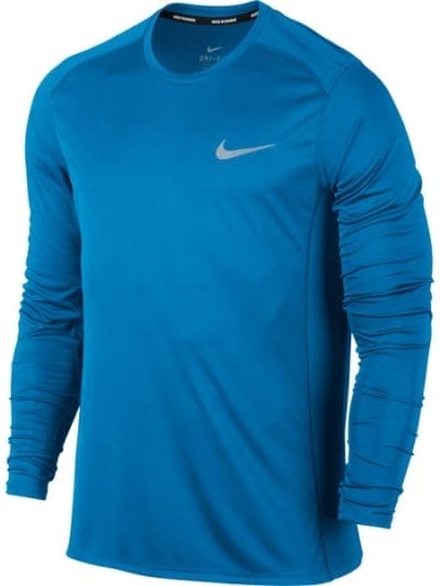 Fitness Mania - Nike Dry Miler Mens Long Sleeve Running Top - Equator Blue