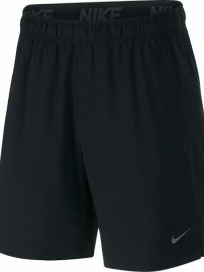 Fitness Mania - Nike Flex Woven 8 Inch Mens Training Short - Black/Dark Grey