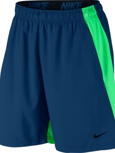 Fitness Mania - Nike Flex Woven 8 Inch Mens Training Short - Obsidian/Green