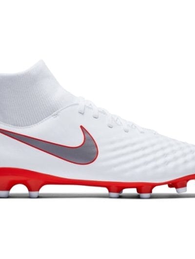 Fitness Mania - Nike Magista Obra II Academy DF FG - Mens Football Boots - White/Metallic/Cool Grey/Light Crimson