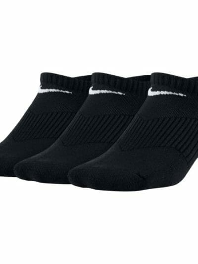 Fitness Mania - Nike Performance Cushion No-Show 3 Pack - Kids Socks - Black