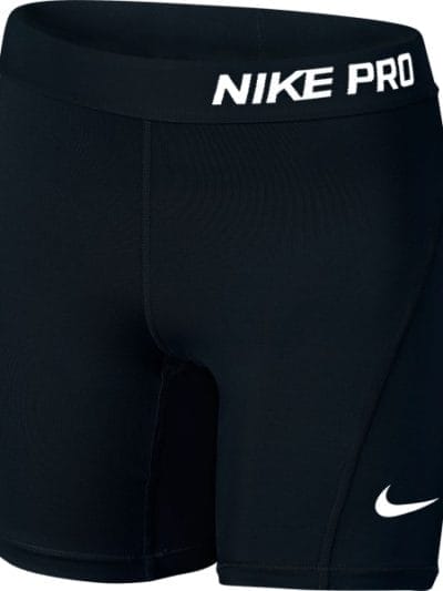 Fitness Mania - Nike Pro Cool Short Kids Girls Training Half Tights - Black/White