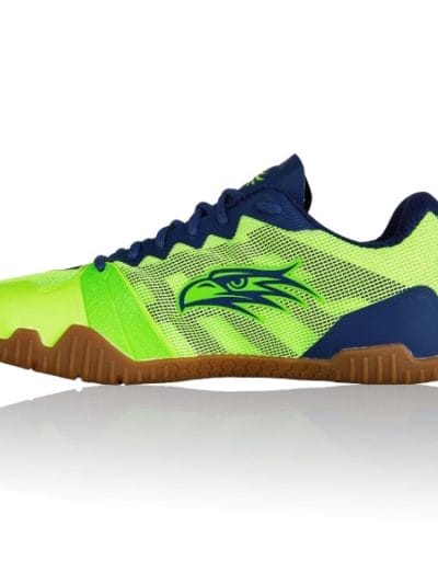 Fitness Mania - Salming Hawk Court Shoes - Green/Blue