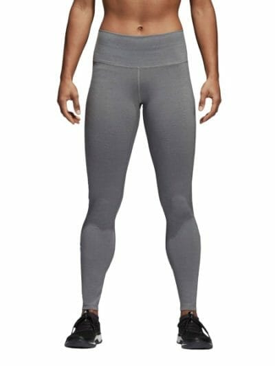Fitness Mania - Adidas Believe This High-Rise Heathered Womens Training Tights - Black/Grey Heather