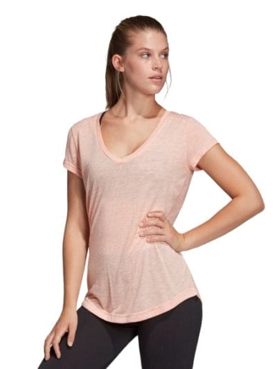 Fitness Mania - Adidas ID Winners Womens Casual T-Shirt - Haze Coral