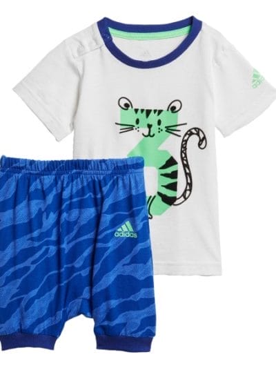 Fitness Mania - Adidas Infant Training Summer Set - White/Shock Lime/Black