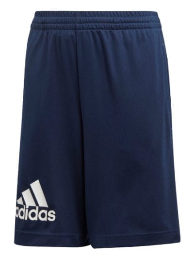 Fitness Mania - Adidas Kids Boys Training Knit Shorts - Collegiate Navy/White