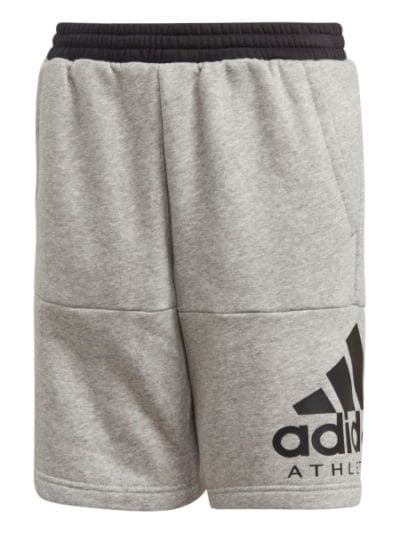 Fitness Mania - Adidas Sport ID Kids Boys Training Shorts - Medium Heather Grey/Black