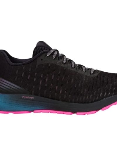 Fitness Mania - Asics DynaFlyte 3 Lite-Show - Womens Running Shoes - Black/Flash Coral + FREE SOCKS