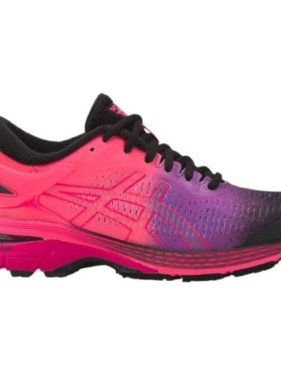 Fitness Mania - Asics Gel Kayano 25 Solar Shower - Womens Running Shoes - Black/Pink Glow