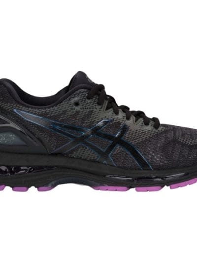 Fitness Mania - Asics Gel Nimbus 20 Lite-Show - Womens Running Shoes - Black/Purple + FREE SOCKS