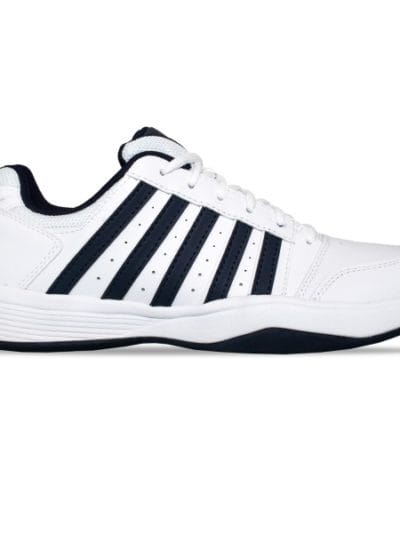 Fitness Mania - K-Swiss Court Smash - Mens Tennis Shoes - White/Navy