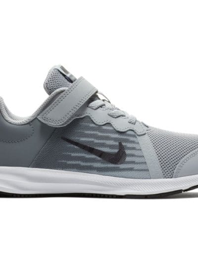Fitness Mania - Nike Downshifter 8 PSV - Kids Boys Running Shoes - Wolf Grey/Metallic Dark Grey