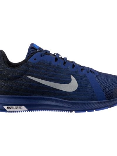 Fitness Mania - Nike Downshifter 8 Reflective GS - Kids Boys Running Shoes - Blue Void/Reflective Silver/Black