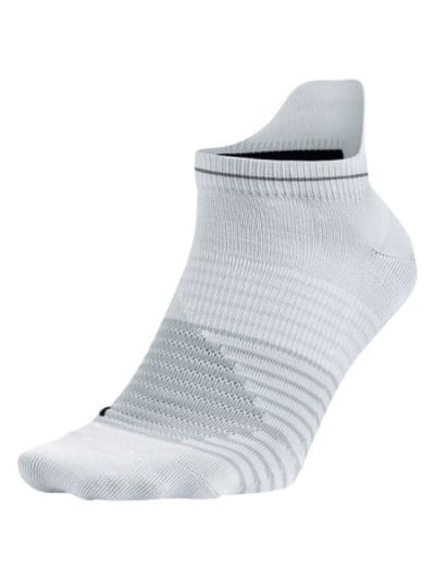 Fitness Mania - Nike Dri-Fit Lightweight No-Show Running Socks Unisex - White/Pure Platinum/Black