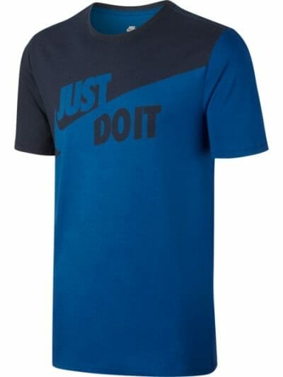 Fitness Mania - Nike Just Do It Mens T-Shirt - Blue/Black