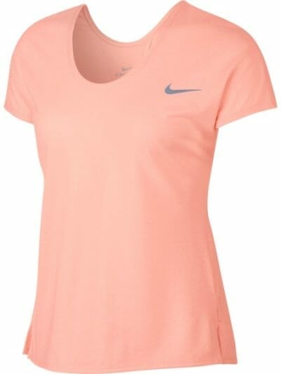 Fitness Mania - Nike Miler Soft X Back Womens Running T-Shirt - Storm Pink