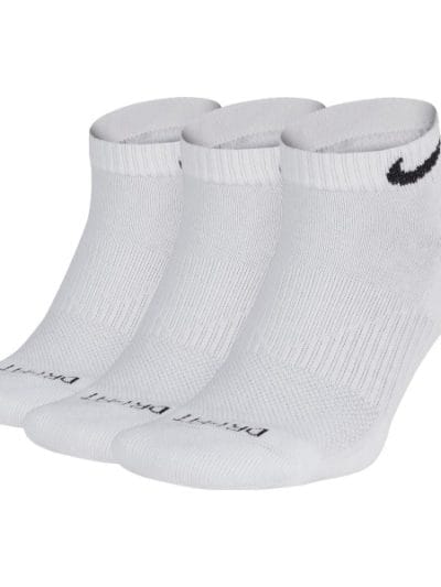 Fitness Mania - Nike Performance Cushion 3 Pack Unisex Low Cut Socks - White/Black