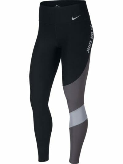 Fitness Mania - Nike Power Team Womens Training Tights - Black/Dark Grey/Wolf Grey