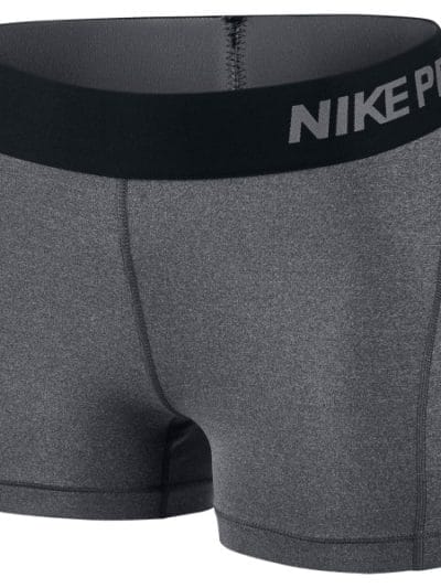 Fitness Mania - Nike Pro 3 Inch Womens Training Short - Dark Grey/Heather/Black