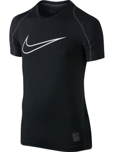 Fitness Mania - Nike Pro Cool HBR Fitted Dri-Fit Kids Boys Short Sleeve Training T-Shirt - Black