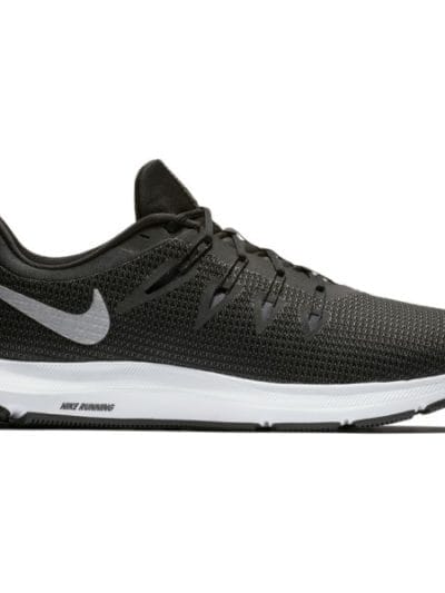Fitness Mania - Nike Quest - Mens Running Shoes - Black/Metallic Silver/Dark Grey