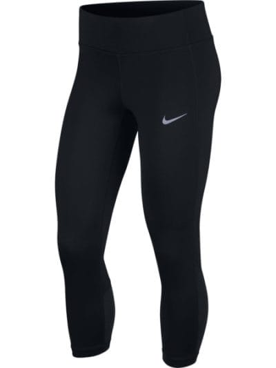 Fitness Mania - Nike Racer Womens Running Crop 3/4 Tights - Black