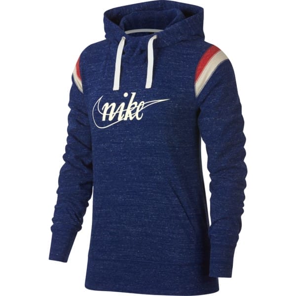 Fitness Mania - Nike Sportswear Gym Vintage - Womens Casual Hoodie - Blue Void/Sail