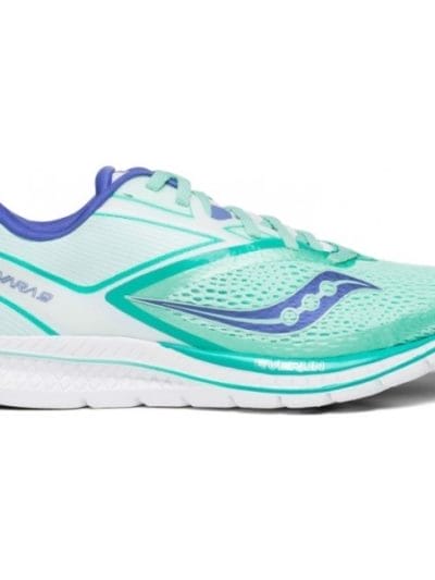 Fitness Mania - Saucony Kinvara 9 - Womens Running Shoes - Aqua/White/Purple