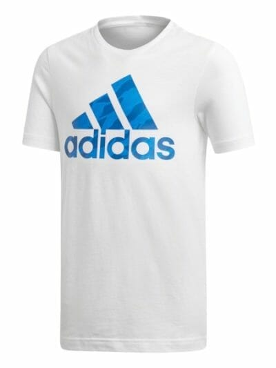 Fitness Mania - Adidas Badge Of Sport Kids Boys Casual T-Shirt - White
