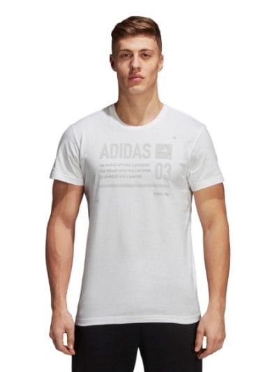 Fitness Mania - Adidas ID Lineage Mens Casual T-Shirt - White