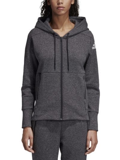Fitness Mania - Adidas ID Stadium Womens Casual Hoodie - Stadium Heather/Black