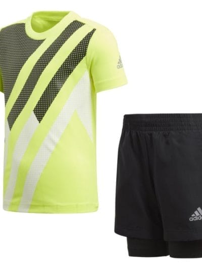 Fitness Mania - Adidas Kids Boys X Training Set - Solar Yellow/Black/Reflective Silver
