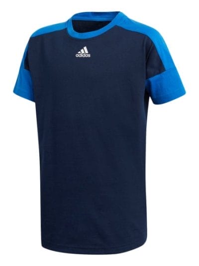 Fitness Mania - Adidas Stadium Kids Boys Casual T-Shirt - Collegiate Navy/Blue