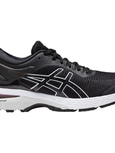 Fitness Mania - Asics Gel Kayano 25 - Womens Running Shoes - Black/Glacier Grey