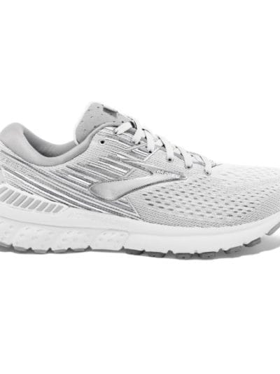 Fitness Mania - Brooks Adrenaline GTS 19 - Womens Running Shoes - White/Grey
