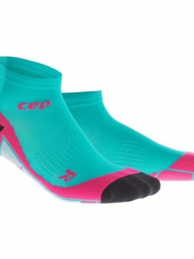 Fitness Mania - CEP Low Cut Running Socks - Lagoon/Pink