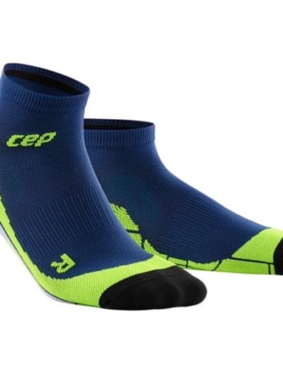 Fitness Mania - CEP Low Cut Running Socks - Navy/Green