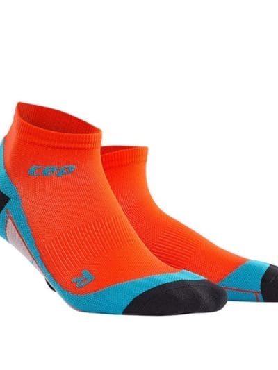 Fitness Mania - CEP Low Cut Running Socks - Orange/Blue
