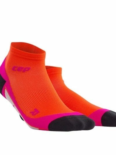 Fitness Mania - CEP Low Cut Running Socks - Orange/Pink