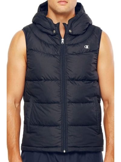 Fitness Mania - Champion Powertrain Mens Puffer Vest - Black