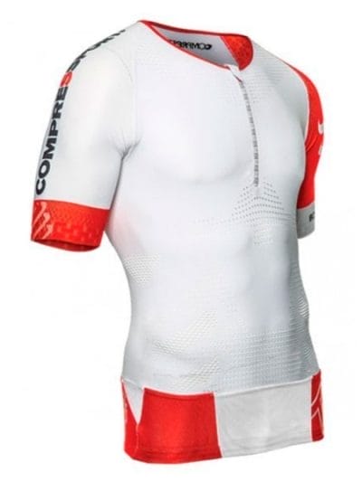 Fitness Mania - Compressport Compression V2 Unisex Tri Top - White